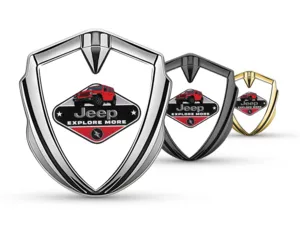 Jeep Cupolato Emblema Badge Stile Minimal Universale